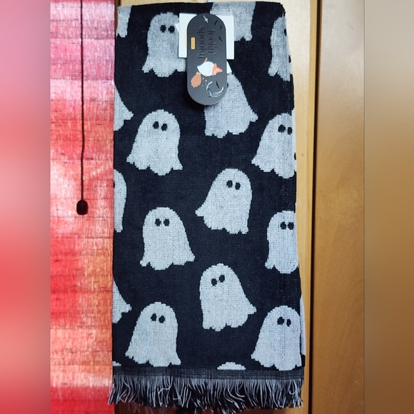 Set of Black and White Ghost Kitchen Towels - Picture 1 of 6